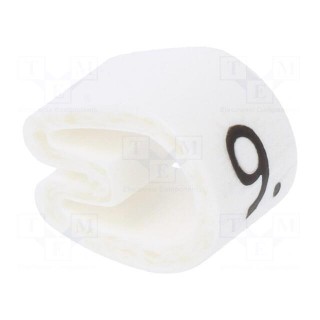 Markers | Marking: 9 | 4.3÷6.9mm | PVC | white | -45÷70°C | leaded