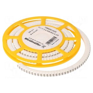 Markers | Marking: 9 | 4÷10mm | PVC | white | -30÷80°C | leaded | CLI C