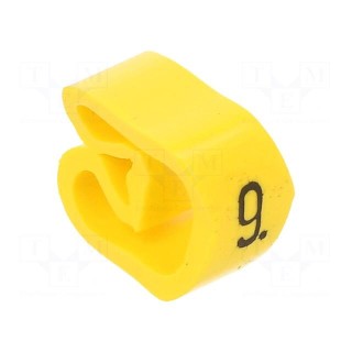 Markers | Marking: 9 | 8÷16mm | PVC | yellow | -30÷60°C | leaded | PA-3