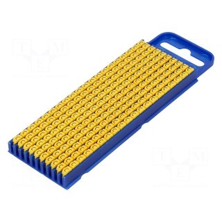 Markers for cables and wires | Label symbol: C | 2.8÷3.8mm | yellow