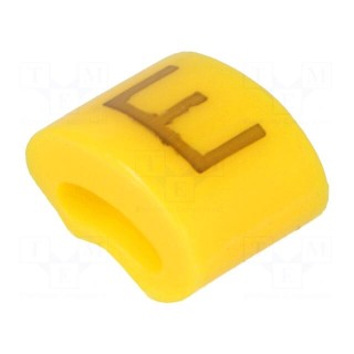 Markers | Marking: E | 1.1÷2.5mm | H: 3mm | A: 6mm | -30÷100°C | leaded