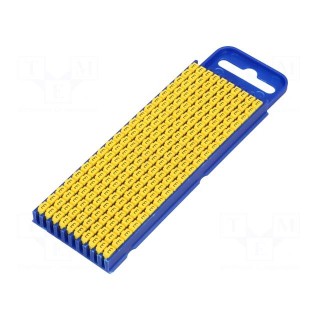 Markers for cables and wires | Label symbol: E | 2.8÷3.8mm | yellow