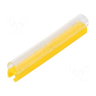 Markers | Marking: empty | 2.4÷3mm | PVC | yellow | -30÷60°C | push-in