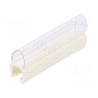 Markers | Marking: empty | 3÷4mm | PVC | white | -30÷60°C | push-in