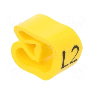 Markers | Marking: L2 | 8÷16mm | PVC | yellow | -30÷60°C | leaded | PA-3