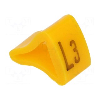 Markers | Marking: L3 | 3÷6.5mm | H: 9mm | A: 7mm | -30÷100°C | leaded
