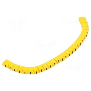 Markers | Marking: L | 2.5÷5mm | PVC | yellow | -30÷60°C | leaded | PA-1