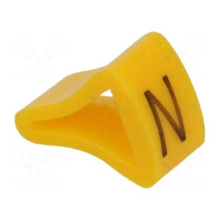 Markers for cables and wires | Label symbol: N | 3÷6.5mm | H: 9mm