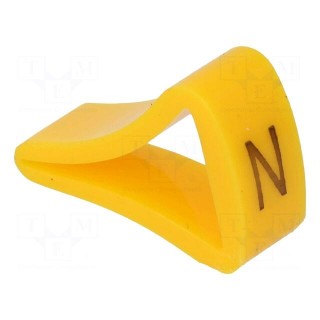 Markers for cables and wires | Label symbol: N | 6÷10.5mm | H: 16mm