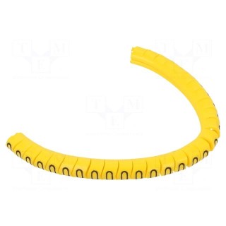 Markers | Marking: O | 2.5÷5mm | PVC | yellow | -30÷60°C | leaded | PA-1