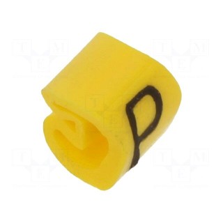 Markers | Marking: P | 1.3÷3mm | PVC | yellow | -30÷80°C | leaded | CLI C