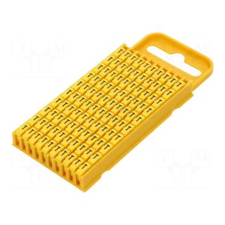 Markers | Marking: T | 4.3÷5.3mm | polyamide | yellow | -40÷85°C | WIC