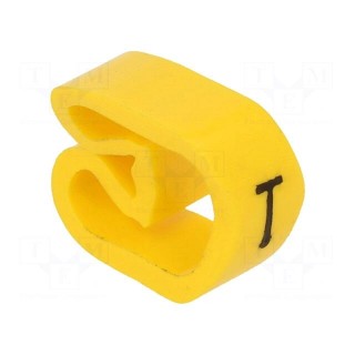 Markers | Marking: T | 8÷16mm | PVC | yellow | -30÷80°C | leaded | CLI C