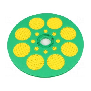 Markers | Marking: X | 2÷5mm | PVC | yellow | -65÷105°C | leaded | HGDC2-5