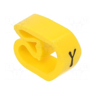Markers | Marking: Y | 8÷16mm | PVC | yellow | -30÷80°C | leaded | CLI C