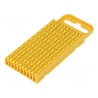 Markers for cables and wires | Label symbol: Z | 4.3÷5.3mm | yellow