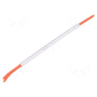 Markers | Marking: 1 | 2.6÷3.5mm | PVC | white | -40÷106°C | push-in