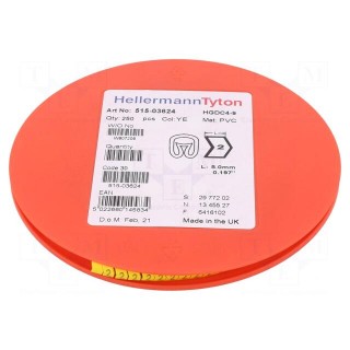 Markers | Marking: 2 | 4÷9mm | PVC | yellow | -65÷105°C | leaded | HGDC4-9
