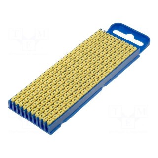Markers for cables and wires | Label symbol: 4 | 2.8÷3.8mm | yellow