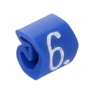 Markers | Marking: 6 | 1.3÷3mm | PVC | blue | -30÷80°C | leaded | CLI C