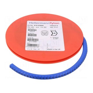 Markers | Marking: 6 | 4÷9mm | PVC | blue | -65÷105°C | leaded | HGDC4-9