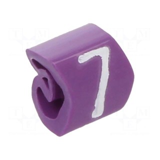 Markers | Marking: 7 | 1.3÷3mm | PVC | violet | -30÷80°C | leaded | CLI C