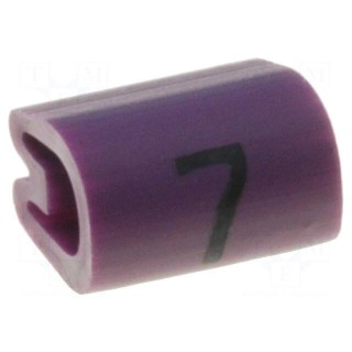 Markers for cables and wires | Label symbol: 7 | 4.3÷6.9mm | PVC
