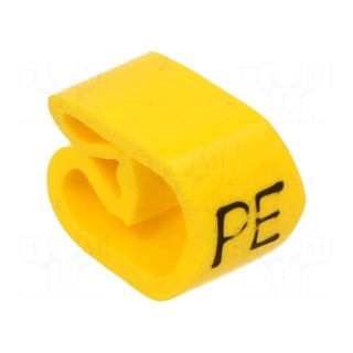 Markers | Marking: + | 8÷16mm | PVC | yellow | -30÷60°C | leaded | PA-3
