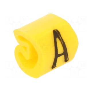 Markers | Marking: A | 1.3÷3mm | PVC | yellow | -30÷80°C | leaded | CLI C