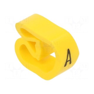 Markers | Marking: A | 8÷16mm | PVC | yellow | -30÷60°C | leaded | PA-3