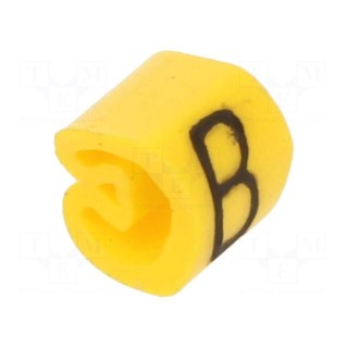 Markers | Marking: B | 1.3÷3mm | PVC | yellow | -30÷80°C | leaded | CLI C