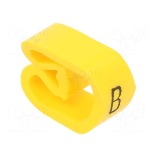 Markers | Marking: B | 8÷16mm | PVC | yellow | -30÷60°C | leaded | PA-3