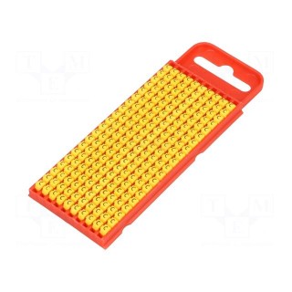 Markers for cables and wires | Label symbol: C | 2÷2.8mm | yellow