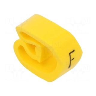 Markers | Marking: F | 8÷16mm | PVC | yellow | -30÷60°C | leaded | PA-3