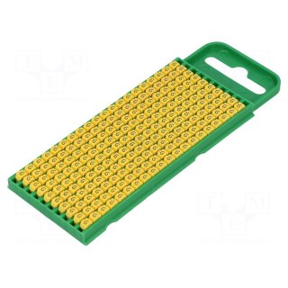 Markers for cables and wires | Label symbol: G | 0.8÷2.2mm | yellow