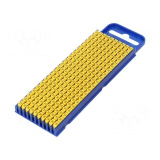 Markers for cables and wires | Label symbol: H | 2.8÷3.8mm | yellow