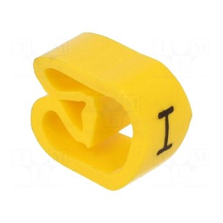Markers | Marking: I | 8÷16mm | PVC | yellow | -30÷80°C | leaded | CLI C