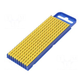 Markers | Marking: K | 2.8÷3.8mm | polyamide | yellow | -40÷85°C | WIC