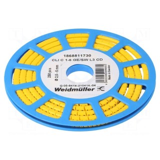Markers | Marking: L3 | 2.5÷5mm | PVC | yellow | -30÷80°C | leaded | CLI C