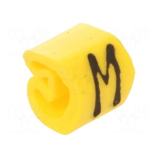 Markers | Marking: M | 1.3÷3mm | PVC | yellow | -30÷80°C | leaded | CLI C