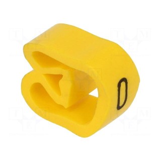 Markers | Marking: O | 8÷16mm | PVC | yellow | -30÷80°C | leaded | CLI C