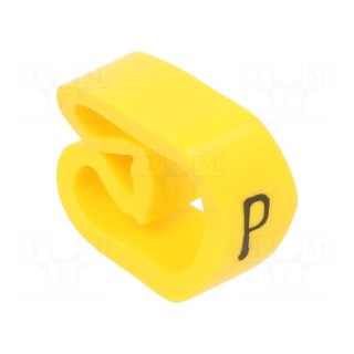 Markers | Marking: P | 8÷16mm | PVC | yellow | -30÷60°C | leaded | PA-3