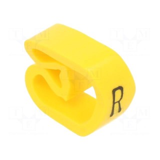 Markers | Marking: R | 8÷16mm | PVC | yellow | -30÷60°C | leaded | PA-3