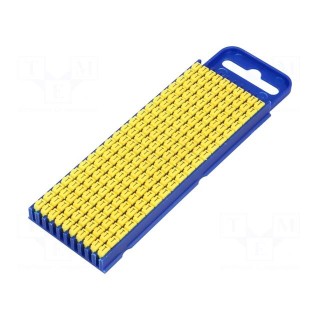 Markers for cables and wires | Label symbol: T | 2.8÷3.8mm | yellow