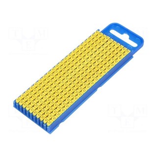 Markers for cables and wires | Label symbol: U | 2.8÷3.8mm | yellow
