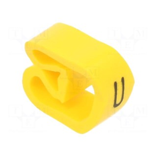 Markers | Marking: U | 8÷16mm | PVC | yellow | -30÷60°C | leaded | PA-3
