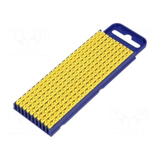 Markers for cables and wires | Label symbol: V | 2.8÷3.8mm | yellow