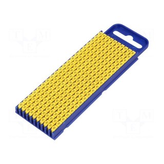Markers for cables and wires | Label symbol: W | 2.8÷3.8mm | yellow