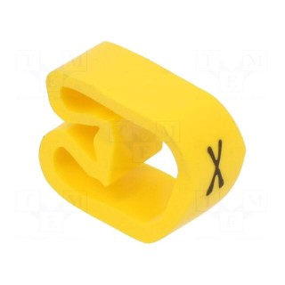 Markers | Marking: X | 8÷16mm | PVC | yellow | -30÷60°C | leaded | PA-3