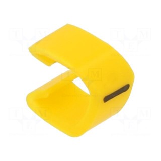 Markers | Marking: - | 4÷5mm | PVC | yellow | -30÷80°C | push-in | CLI O